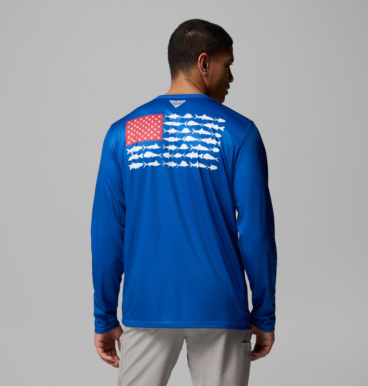 Men's Terminal Tackle PFG Fish Flag Long Sleeve Shirt