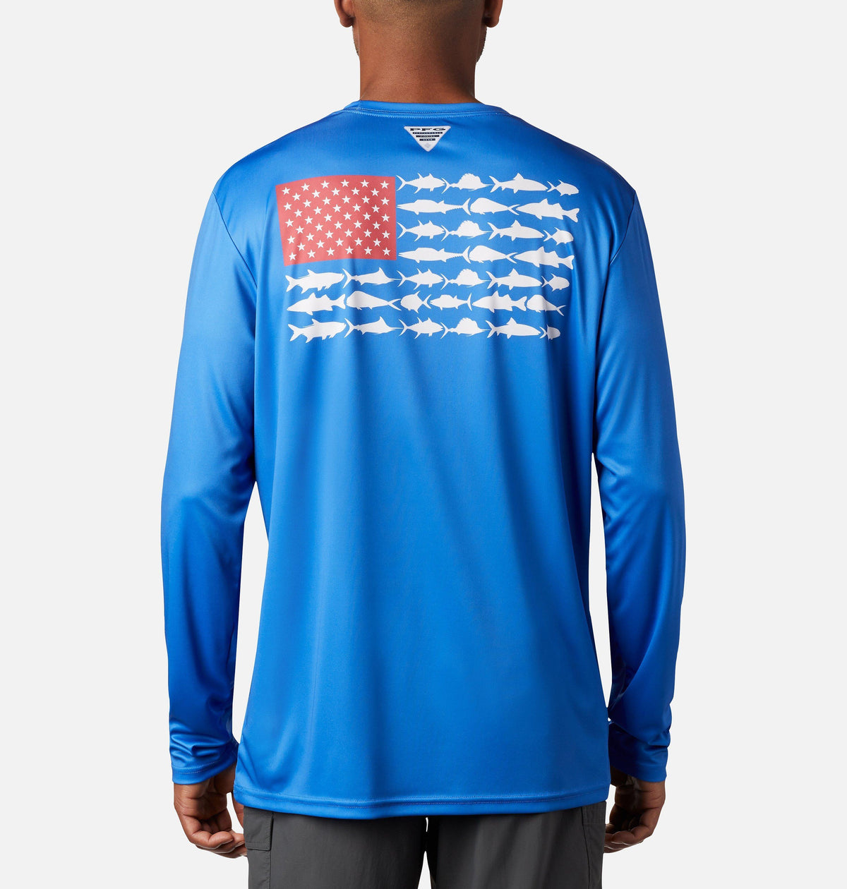 Men's PFG Terminal Tackle Fish Flag Long Sleeve Shirt - Tall